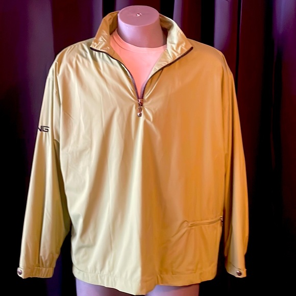Ping collection men’s three-quarter zip up windbreaker size large - Picture 1 of 11
